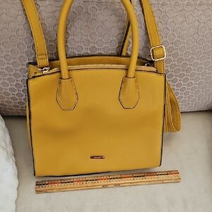 Aldo Mustard Yellow Satchel